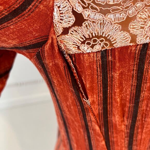 Anthropologie Medium Dress Boho Midi Embroidered Aratta Silent Journey RARE - Picture 13 of 15